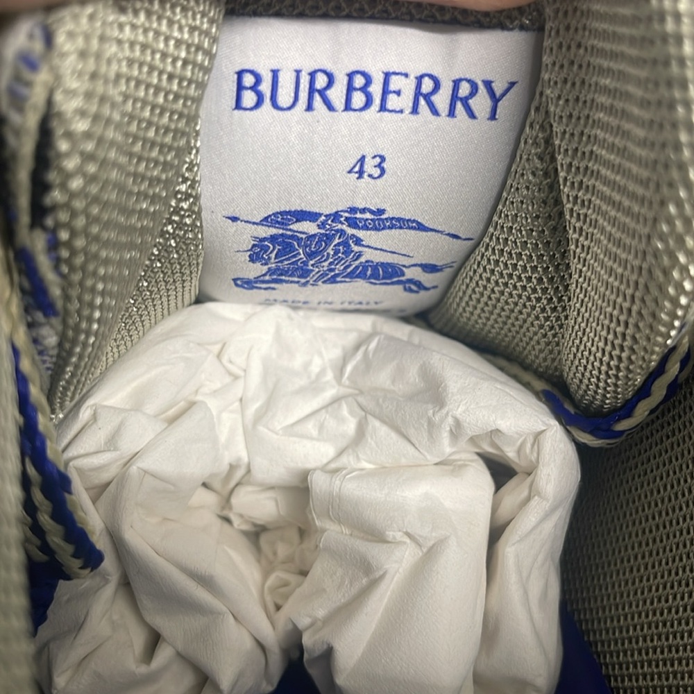 Brand new Burberry Box Check Knit Low-Top Sneakers 43 - Picture 7 of 13